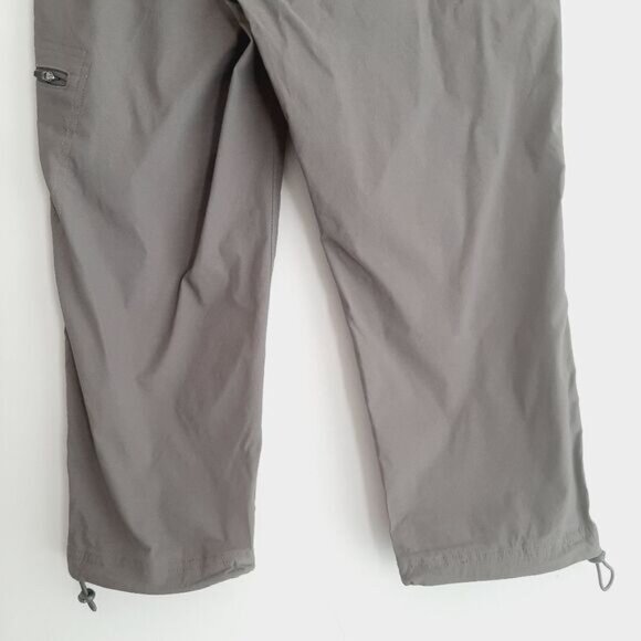 EDDIE BAUER Active Capri Light Casual Cropped Pants Grey Sz 6 - Picture 9 of 12